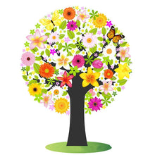 Charger l&#39;image dans la galerie, Arbre - diamant rond complet - 30x30cm
