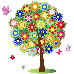 Arbre - diamant rond complet - 30x30cm