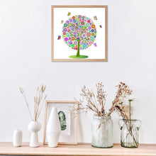 Charger l&#39;image dans la galerie, Fleur - diamant rond complet - 30x30cm
