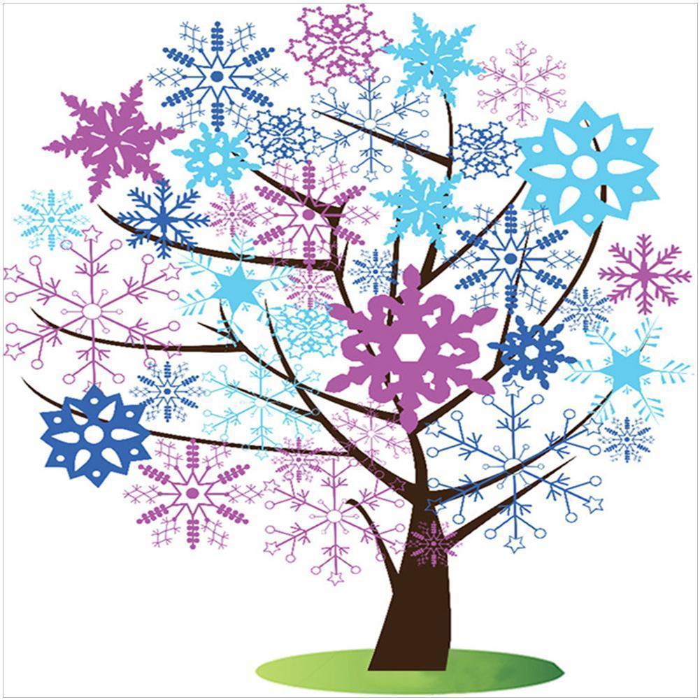 Fleur - diamant rond complet - 30x30cm