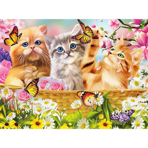 Animal - diamant rond complet - 40x30cm