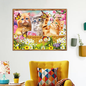 Animal - diamant rond complet - 40x30cm
