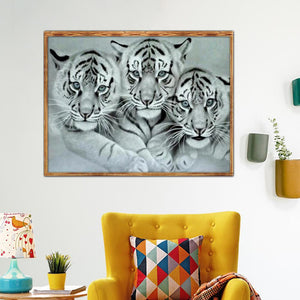 Animal - diamant rond complet - 40x30cm