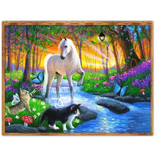 Charger l&#39;image dans la galerie, Animal - diamant rond complet - 40x30cm
