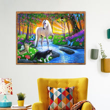 Charger l&#39;image dans la galerie, Animal - diamant rond complet - 40x30cm
