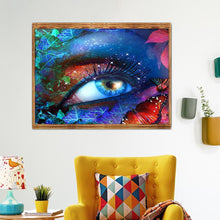 Charger l&#39;image dans la galerie, Caractère - diamant rond complet - 40x30cm
