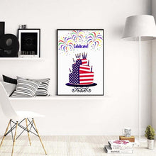 Charger l&#39;image dans la galerie, Jour de l’Indépendance - diamant rond complet - 30x40cm
