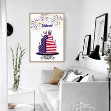 Charger l&#39;image dans la galerie, Jour de l’Indépendance - diamant rond complet - 30x40cm
