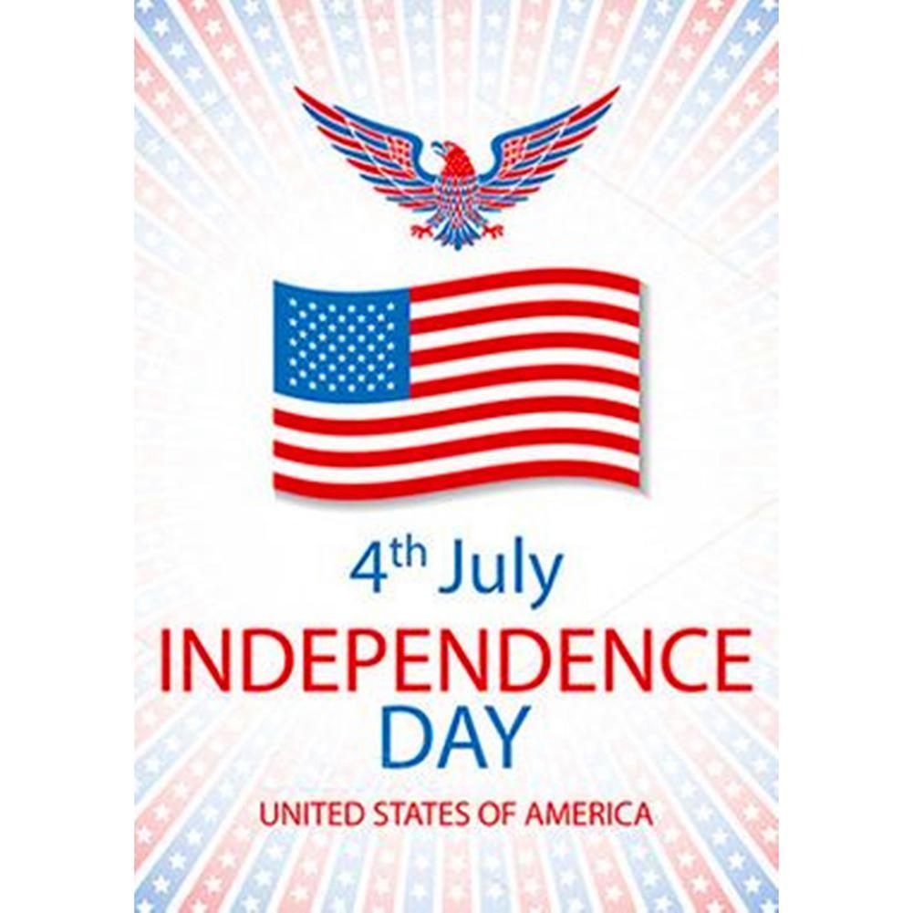 Jour de l’Indépendance - diamant rond complet - 30x40cm