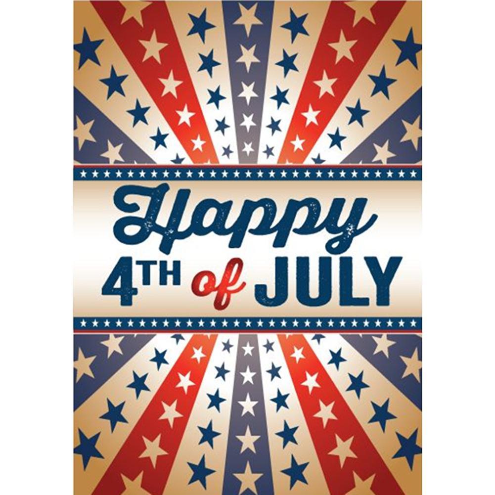 Jour de l’Indépendance - diamant rond complet - 30x40cm