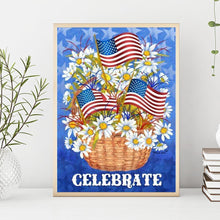 Charger l&#39;image dans la galerie, Jour de l’Indépendance - diamant rond complet - 30x40cm
