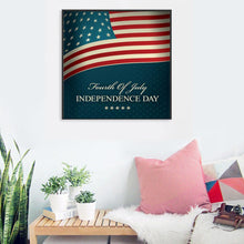 Charger l&#39;image dans la galerie, Jour de l’Indépendance - diamant rond complet - 30x30cm
