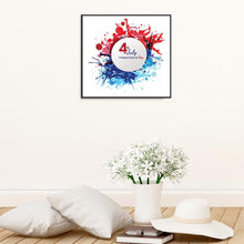 Charger l&#39;image dans la galerie, Jour de l’Indépendance - diamant rond complet - 30x30cm
