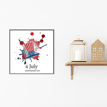 Charger l&#39;image dans la galerie, Jour de l’Indépendance - diamant rond complet - 30x30cm
