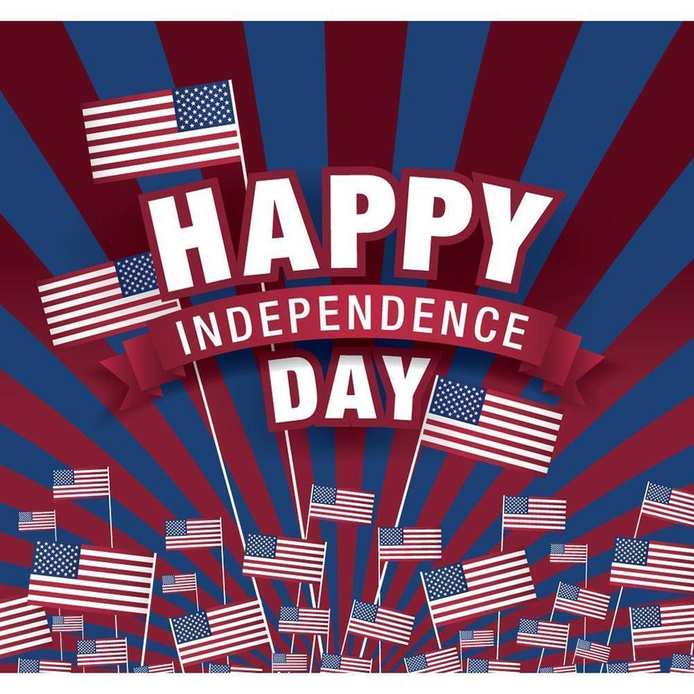 Jour de l’Indépendance - diamant rond complet - 30x30cm