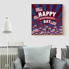 Charger l&#39;image dans la galerie, Jour de l’Indépendance - diamant rond complet - 30x30cm
