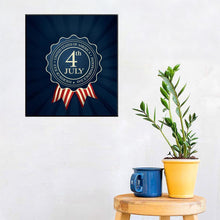 Charger l&#39;image dans la galerie, Jour de l’Indépendance - diamant rond complet - 30x30cm
