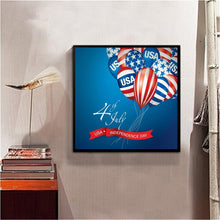 Charger l&#39;image dans la galerie, Jour de l’Indépendance - diamant rond complet - 30x30cm
