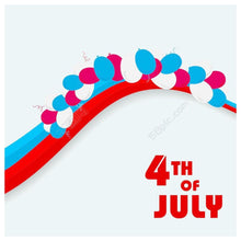 Charger l&#39;image dans la galerie, Jour de l’Indépendance - diamant rond complet - 30x30cm
