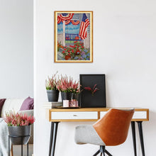 Charger l&#39;image dans la galerie, Jour de l’Indépendance - diamant rond complet - 30x40cm
