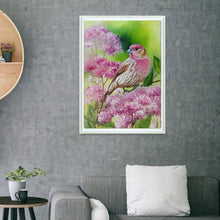 Charger l&#39;image dans la galerie, Oiseau - diamant rond complet - 40x30cm

