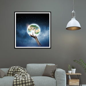 Paysage - diamant rond complet - 30x30cm
