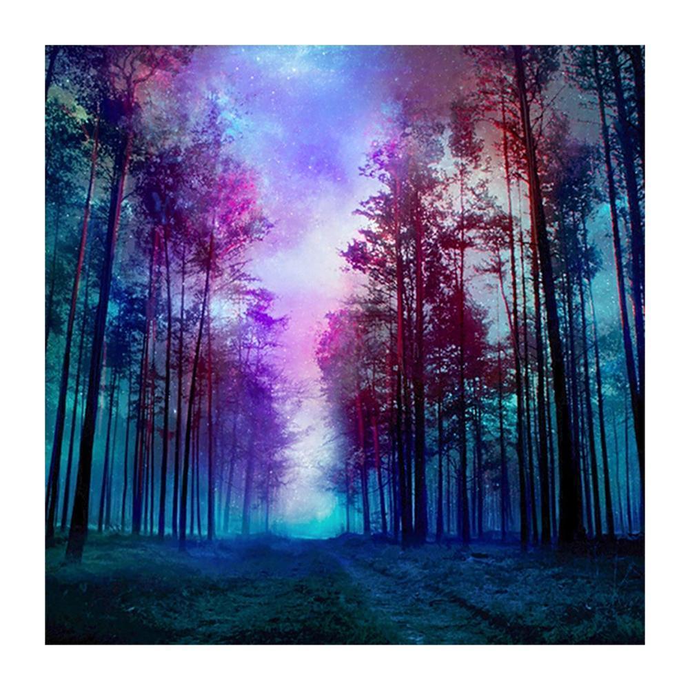 Paysage - diamant rond complet - 30x30cm
