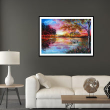 Charger l&#39;image dans la galerie, Paysage - diamant rond complet - 30x40cm
