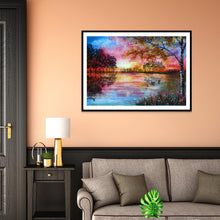 Charger l&#39;image dans la galerie, Paysage - diamant rond complet - 30x40cm
