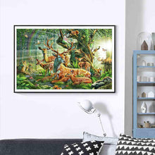 Charger l&#39;image dans la galerie, Animaux - diamant rond complet - 40x30cm
