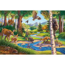 Charger l&#39;image dans la galerie, Animaux - diamant rond complet - 40x30cm
