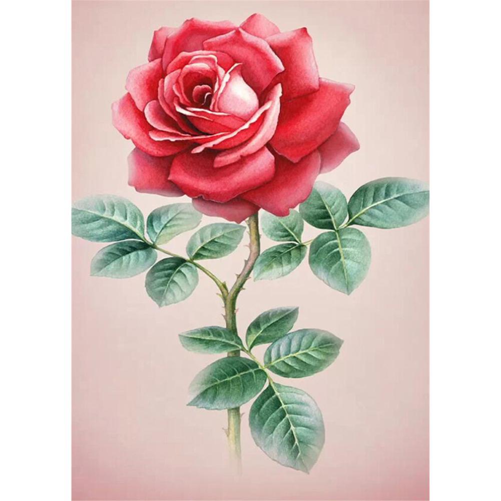 Fleur - diamant rond complet - 40x30cm