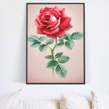 Charger l&#39;image dans la galerie, Fleur - diamant rond complet - 40x30cm
