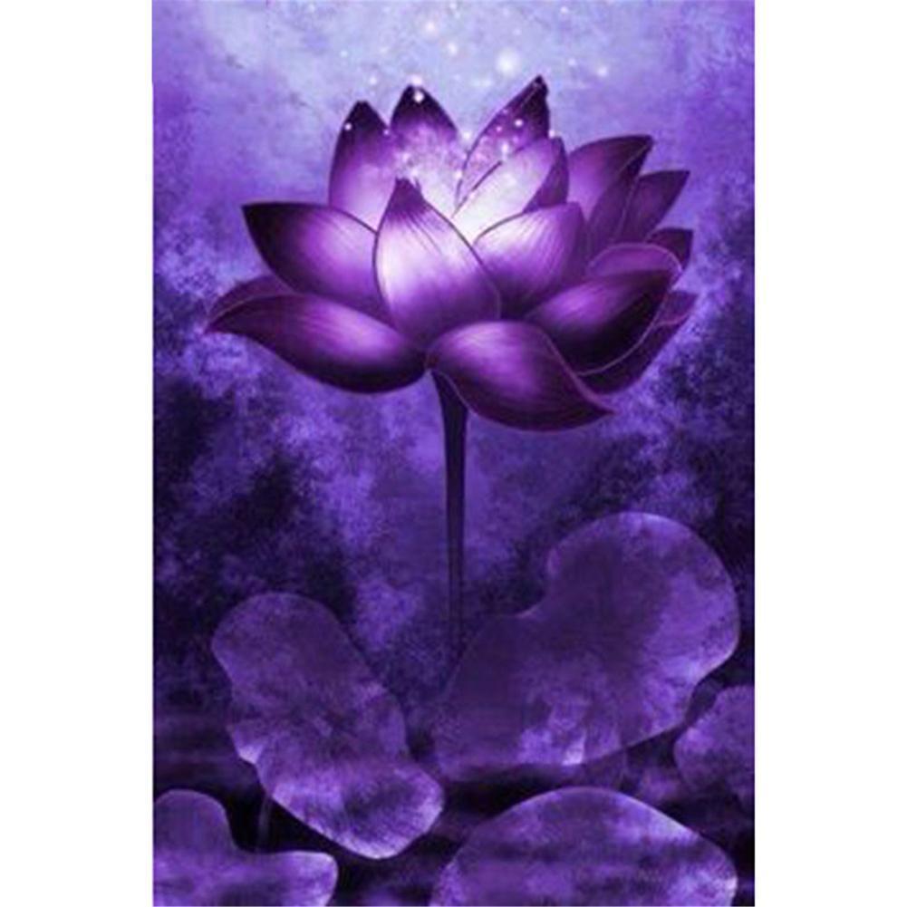 Fleur - diamant rond complet - 40x30cm