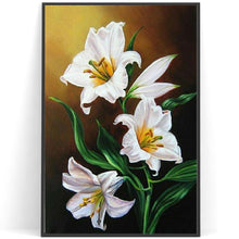 Charger l&#39;image dans la galerie, Fleur - diamant rond complet - 40x30cm
