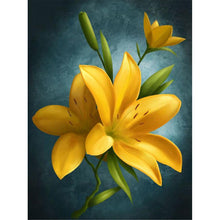 Charger l&#39;image dans la galerie, Fleur - diamant rond complet - 40x30cm
