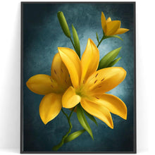 Charger l&#39;image dans la galerie, Fleur - diamant rond complet - 40x30cm
