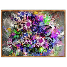 Charger l&#39;image dans la galerie, Fleur - diamant rond complet - 40x30cm
