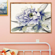 Charger l&#39;image dans la galerie, Fleur - diamant rond complet - 40x30cm
