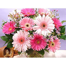 Charger l&#39;image dans la galerie, Fleur - diamant rond complet - 40x30cm
