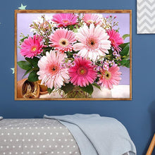 Charger l&#39;image dans la galerie, Fleur - diamant rond complet - 40x30cm
