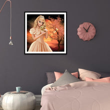 Charger l&#39;image dans la galerie, Fille - diamant rond complet - 30x30cm
