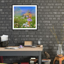 Charger l&#39;image dans la galerie, Fille - diamant rond complet - 30x30cm
