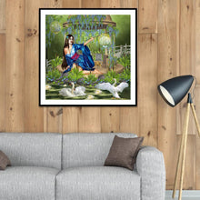 Charger l&#39;image dans la galerie, Fille - diamant rond complet - 30x30cm
