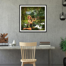 Charger l&#39;image dans la galerie, Fille - diamant rond complet - 30x30cm
