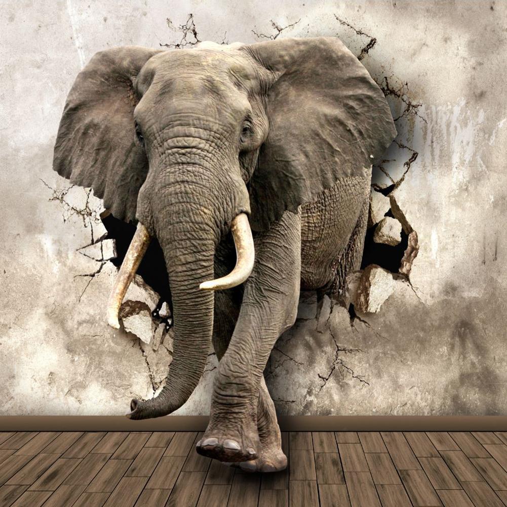 Animal - diamant rond complet - 30x30cm