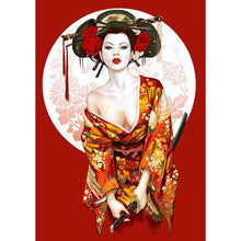Charger l&#39;image dans la galerie, Geisha - diamant rond complet - 30x40cm
