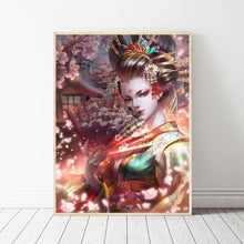Charger l&#39;image dans la galerie, Geisha - diamant rond complet - 30x40cm
