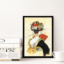 Charger l&#39;image dans la galerie, Geisha - diamant rond complet - 30x40cm
