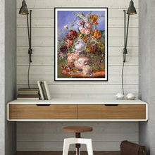 Charger l&#39;image dans la galerie, Fleur - diamant rond complet - 30x40cm
